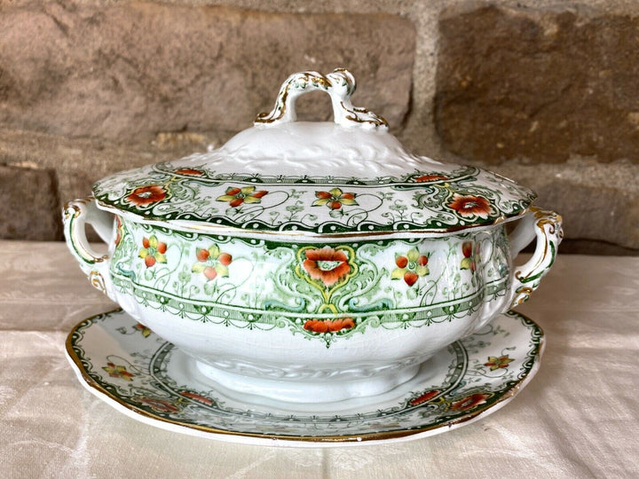 ANTIQUE VINTAGE WELBECK CHINA SMALL SOUP TUREEN
